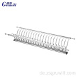 Küche 2-stufig Schüssel Drainer Edelstahlstahl Rack